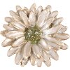 Clayre & Eef 65738 Pomello Fiore Oro Bianco Ø 4x3 cm Metallo Botanico
