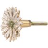 Clayre & Eef 65738 Pomello Fiore Oro Bianco Ø 4x3 cm Metallo Botanico