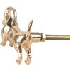Clayre Eef Pomello per porta cane in ferro color oro 6x4x4 cm stile vintage