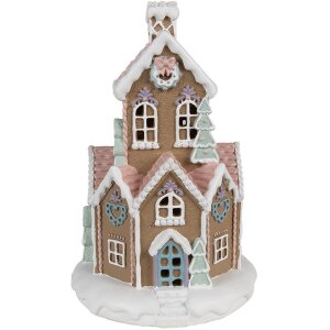 Clayre & Eef 6PR4308 Casetta decorativa con LED...
