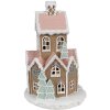 Clayre & Eef 6PR4308 Casetta decorativa con LED Ø 14x22 cm / 3xAAA