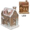 Clayre & Eef 6PR4317 Casa di decorazione con LED 13x10x16 cm / 3xAAA