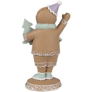 Clayre & Eef 6PR4321 Decorazione omino di pan di zenzero 9x5x16 cm