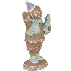 Clayre & Eef 6PR4321 Decorazione omino di pan di zenzero 9x5x16 cm