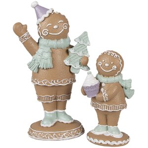 Clayre & Eef 6PR4321 Decorazione omino di pan di zenzero 9x5x16 cm
