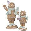 Clayre & Eef 6PR4321 Decorazione omino di pan di zenzero 9x5x16 cm
