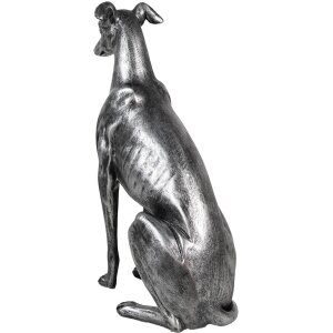 Clayre & Eef 6PR5068 Decorazione Cane color argento 20x10x30 cm