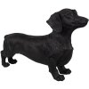 Clayre & Eef 6PR5070 Decorazione Cane Nero 37x11x23 cm Poliresina