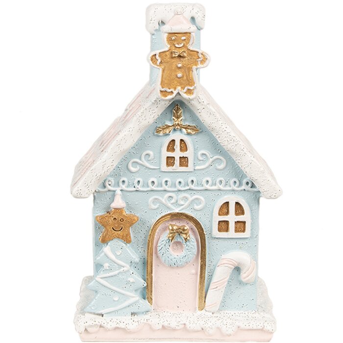 Clayre & Eef 6PR4200 Casa di decorazione con LED 9x8x15 cm