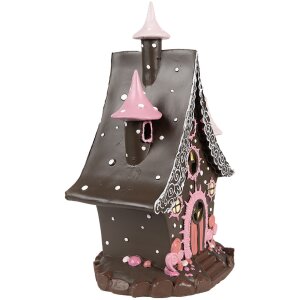 Clayre & Eef 6PR4240 Casa di decorazione con LED 16x13x26 cm / 3xAA