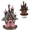 Clayre & Eef 6PR4240 Casa di decorazione con LED 16x13x26 cm / 3xAA