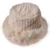 Clayre Eef JZCA0025BE Beanie Donna Beige Sintetico con coulisse