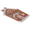 Clayre & Eef 6CE1784 Piatto piccolo design casa di pan di zenzero 20x21x2 cm