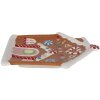 Clayre & Eef 6CE1784 Piatto piccolo design casa di pan di zenzero 20x21x2 cm