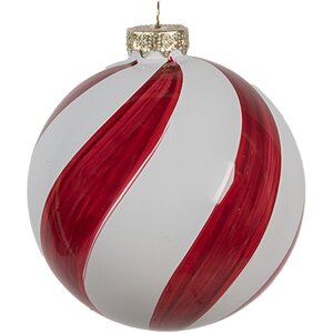 Clayre Eef Guaina di Natale Ø12cm in vetro rosso...