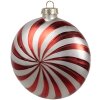 Clayre Eef Guaina di Natale 10x4x10 cm rosso bianco vetro festivo elegante
