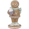 Clayre Eef statuetta natalizia uomo di pan di zenzero 11 cm marrone stile country