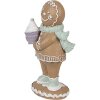 Clayre Eef statuetta natalizia uomo di pan di zenzero 11 cm marrone stile country