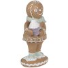 Clayre Eef statuetta natalizia uomo di pan di zenzero 11 cm marrone stile country