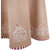 Clayre Eef Tovaglia rotonda 170 cm in cotone marrone Casa di pan di zenzero stile country