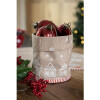 Clayre Eef GBB21 Copricuscino Casa di Pan di Zenzero Marrone Bianco 40x40 cm Cotone Casa di Campagna
