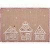 Set di 6 tovagliette Clayre Eef 48x33 cm in cotone marrone casa di pan di zenzero