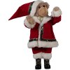 Clayre Eef decorazione natalizia figura orso 51 cm rosso plastica tessile