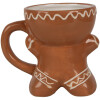 Clayre & Eef Mug Gingerbread Man 325 ml Tazza in ceramica marrone Natale
