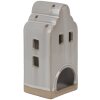 Clayre & Eef 6CE1790 Portacandele in porcellana House Beige 9x8x18 cm Stile country