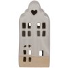 Clayre & Eef 6CE1791 Portacandele in porcellana House Beige 11x10x23 cm