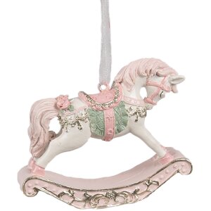 Clayre & Eef 6PR4224 Cavallo a dondolo decorativo...