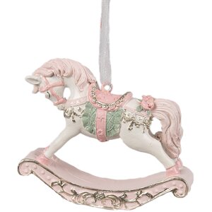 Clayre & Eef 6PR4224 Cavallo a dondolo decorativo...