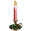 Clayre & Eef 6PR4241 Candela decorativa LED Rosso Bianco 18x17x38 cm Stile country