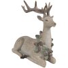 Clayre Eef figura decorativa cervo marrone 31x16x29 cm in poliresina stile country