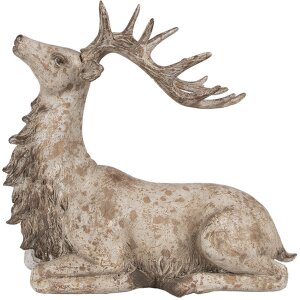 Clayre Eef Figura decorativa Cervo marrone 29x15x27 cm...