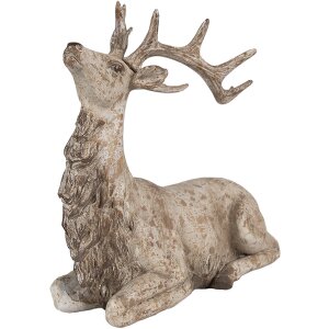 Clayre Eef Figura decorativa Cervo marrone 29x15x27 cm...