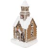 Clayre & Eef Casa di pan di zenzero con LED 13x11x25 cm Decorazione natalizia in poliresina