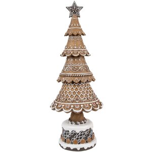Albero di Natale Clayre Eef design pan di zenzero marrone...