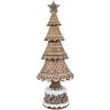 Albero di Natale Clayre Eef design pan di zenzero marrone Ø 16x42 cm stile country
