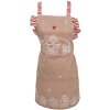 Grembiule da cucina per bambini Clayre Eef casa di pan di zenzero 48x56 cm cotone stile country