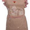 Grembiule da cucina per bambini Clayre Eef casa di pan di zenzero 48x56 cm cotone stile country