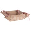 Clayre Eef Cestino per il pane Casa di pan di zenzero 35x35x8 cm Cotone marrone Stile country