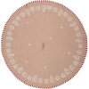 Asciugamano da tè Clayre Eef Marrone Rotondo Casa di Pan di Zenzero Cotone 80 cm Stile Country