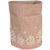 Clayre Eef GBB50 Cestino per il pane Casa di pan di zenzero marrone Cotone rotondo Ø 15x16 cm