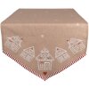 Clayre Eef GBB65 Runner da tavola 50x160 cm Casa di pan di zenzero in cotone marrone