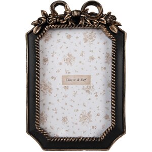 Clayre & Eef 2F1161 Cornice per foto nera 13x2x20 cm...