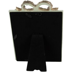 Clayre & Eef 2F1163 Cornice per quadri verde 16x2x22 cm Decorazione romantica con fiocco