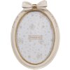 Clayre & Eef 2F1165 Cornice per foto Beige Ovale 16x3x22 cm / 13x18 cm Romantica