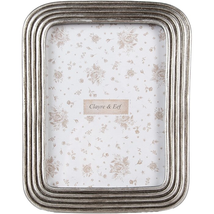 Clayre & Eef 2F1168 Cornice fotografica color argento 15x2x20 cm per foto 10x15 cm
