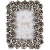 Cornice per quadri Clayre & Eef 10x15 cm color argento con design floreale retrò